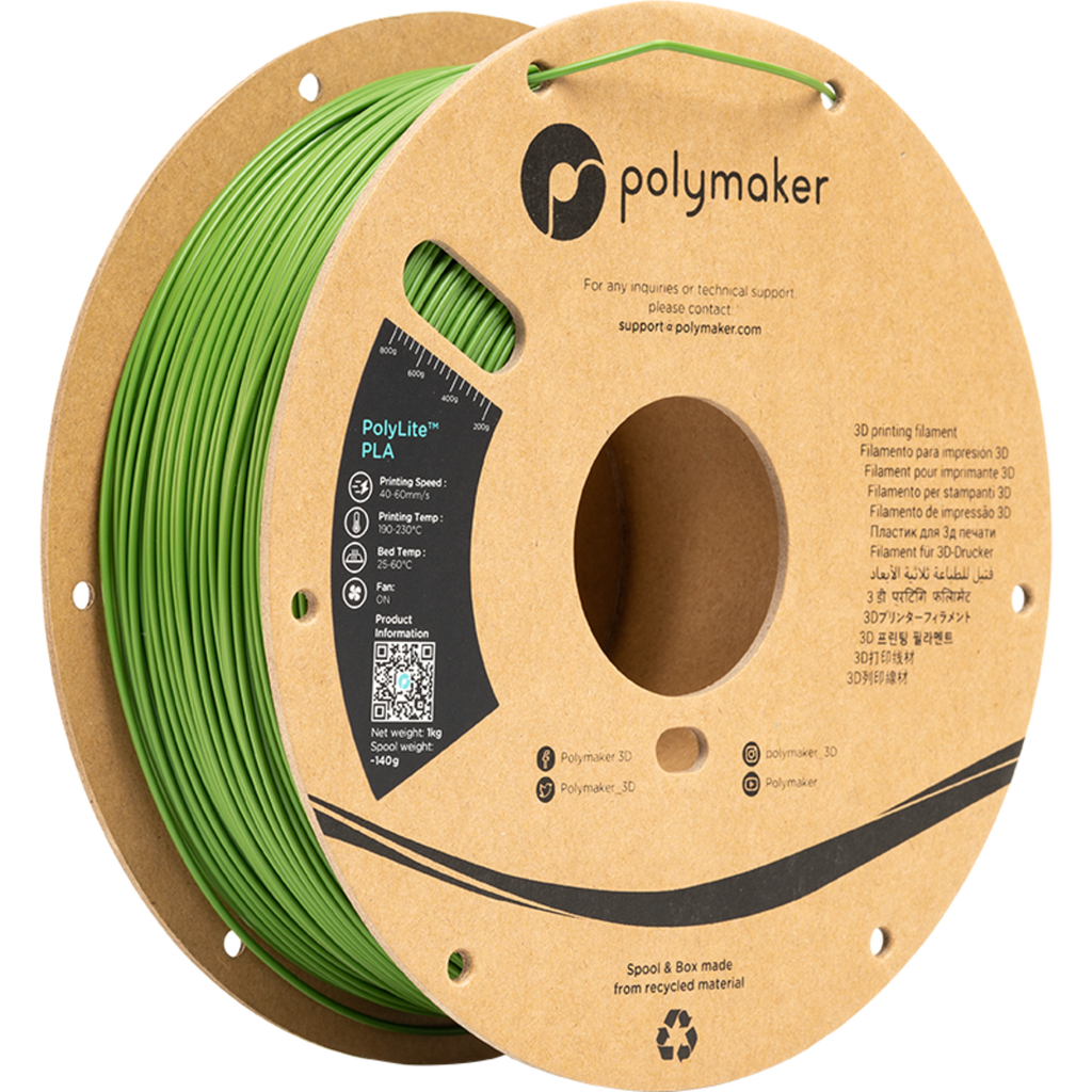 Polymaker PolyLite PLA Jungle Green 3DJake Deutschland