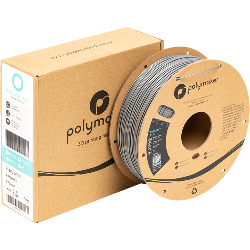 Polymaker Polylite Pla Steel Grey Djake Espa A