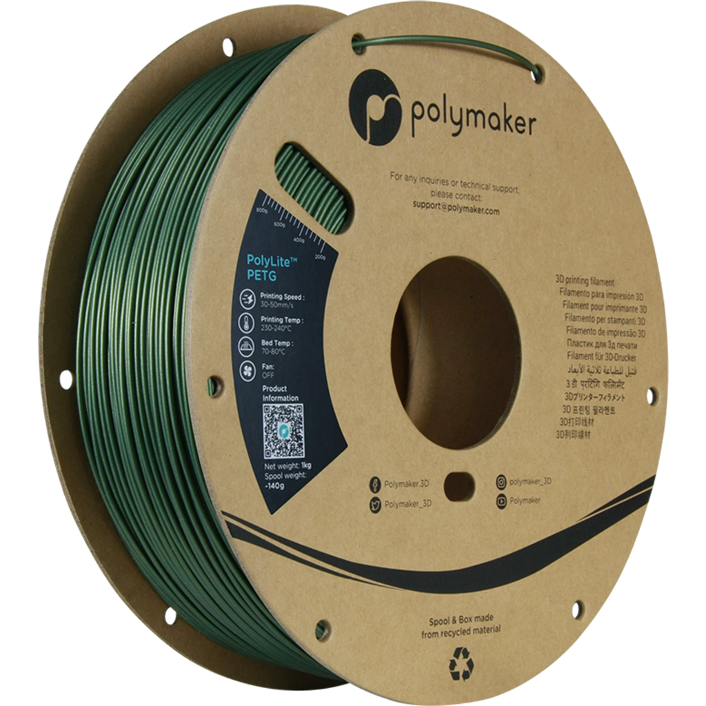 Polymaker PolyLite PETG Dark Green 3DJake Deutschland