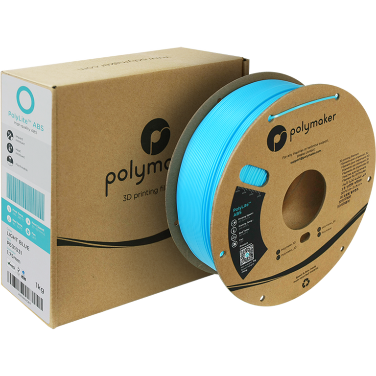 Polymaker PolyLite ABS Bleu Clair 3DJake France