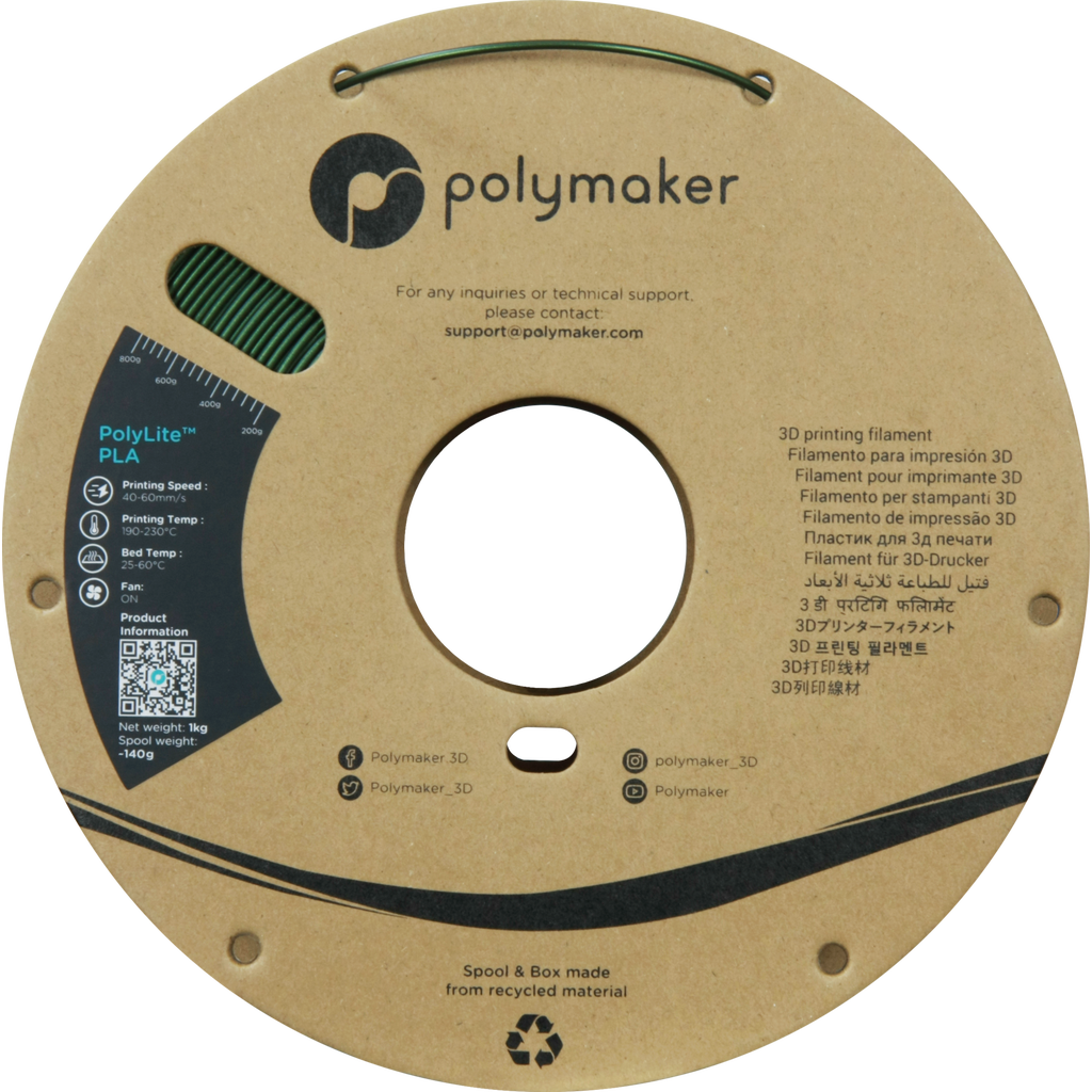 Polymaker Polylite Pla Sparkle Dark Green G Djake International