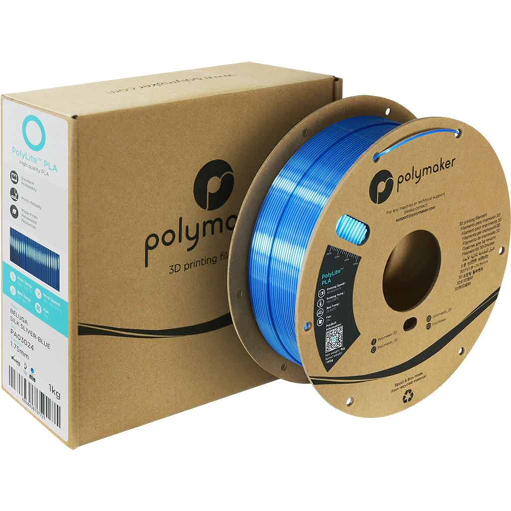 Polymaker Polylite Dual Silk Pla Beluga Silver Blue Djake Deutschland