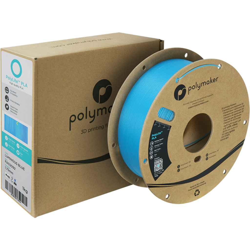 Polymaker Polylite Luminous Pla Blue Djake International