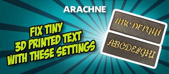 Zlepšení malého písma ve 3D tisku: texty budou konečně čitelné!