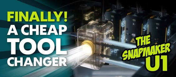 Snapmaker U1: Toolchanger za večmaterialni 3D-tisk