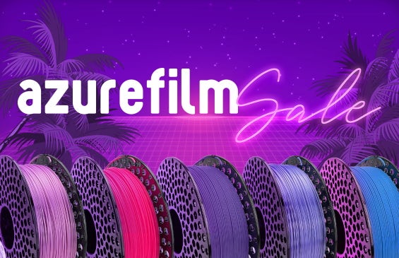 25 % alennus kaikista AzureFilm-filamenteista!
