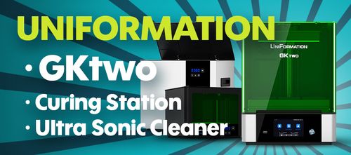 Test : GKtwo, Resin Curing Station & Ultra Sonic Resin Cleaner UniFormation