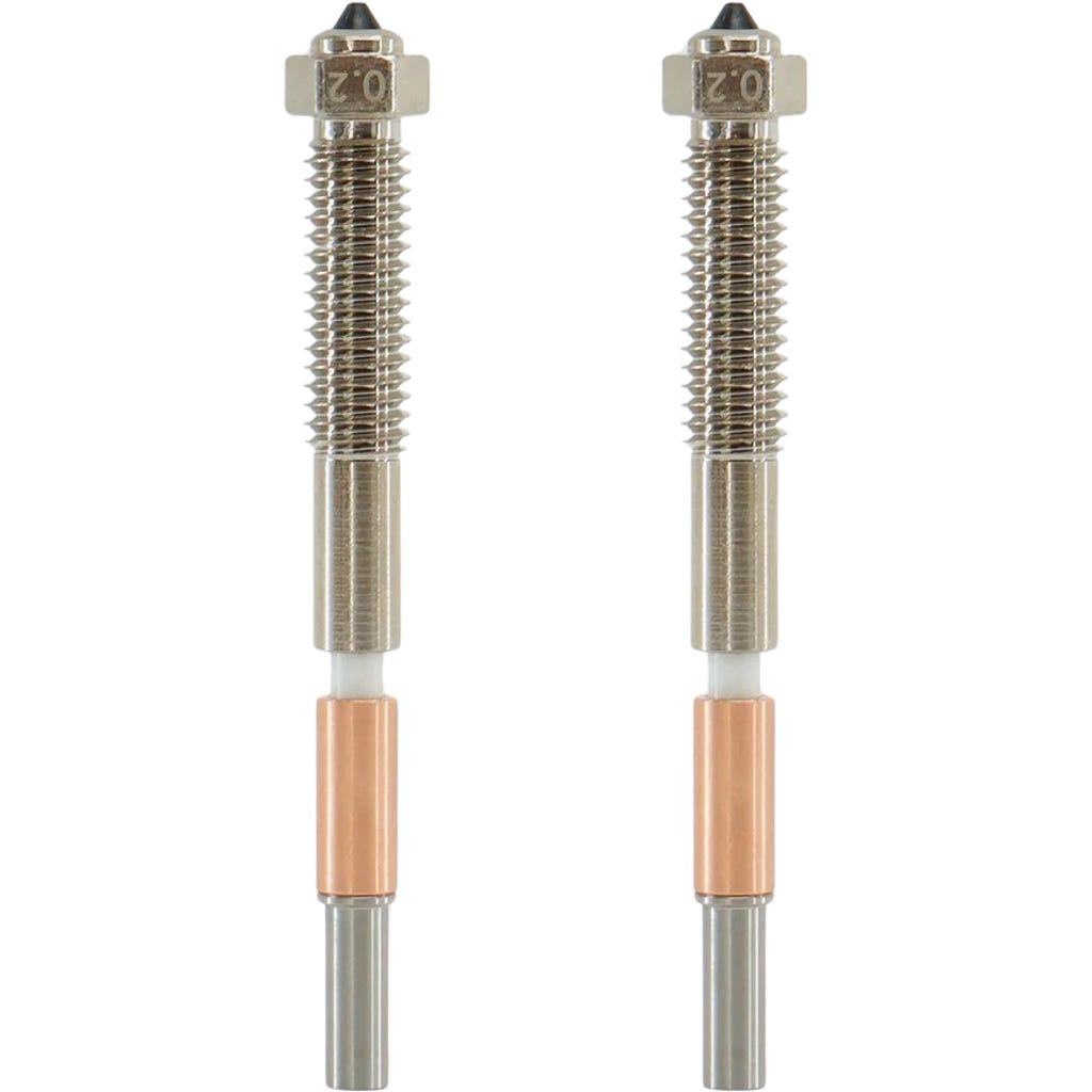 QIDI Tech Bimetal Nozzle for Max4, Set of 2 - 3DJake International