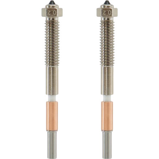 QIDI Tech Bimetal Nozzle for Max4, Set of 2 - 3DJake International