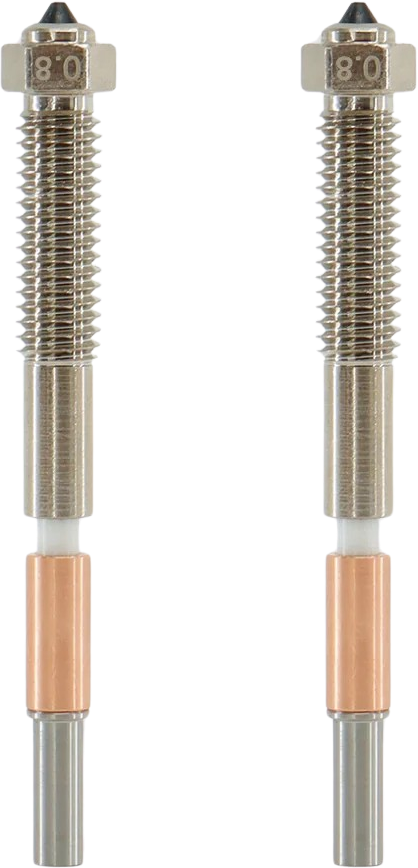 QIDI Tech Bimetal Nozzle for Max4, Set of 2, 0.8 mm