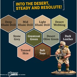 Historical: World War II British 8th Army Paint Set