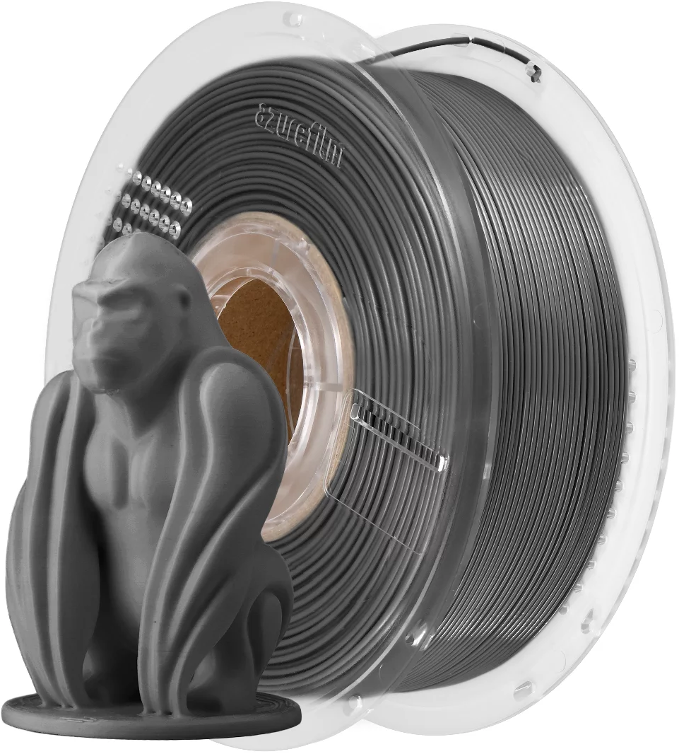 AzureFilm PETG Hyper Speed Filament 1kg, Grey