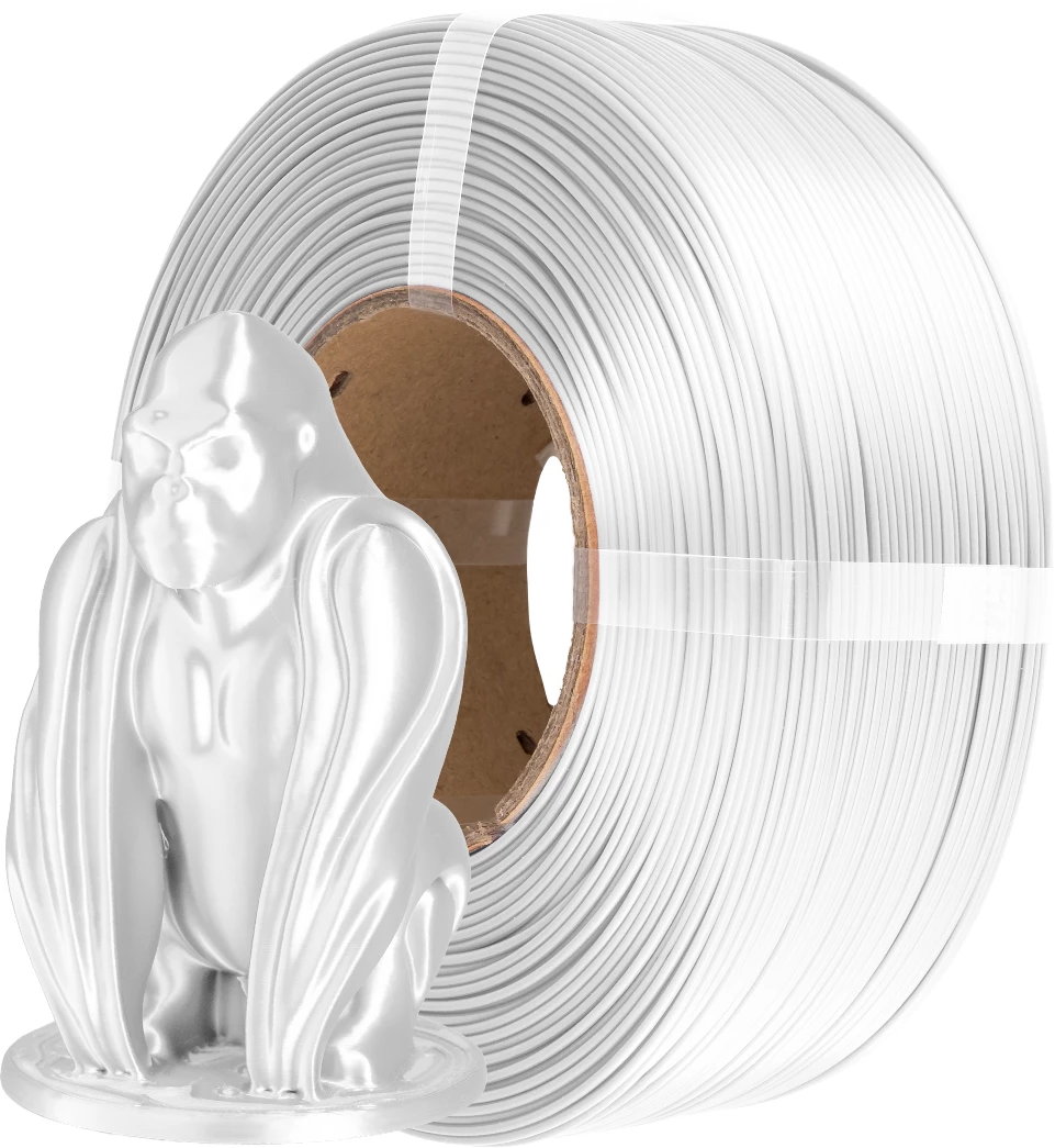 AzureFilm PLA Silk Refill Filament (spool-free) 1kg, White