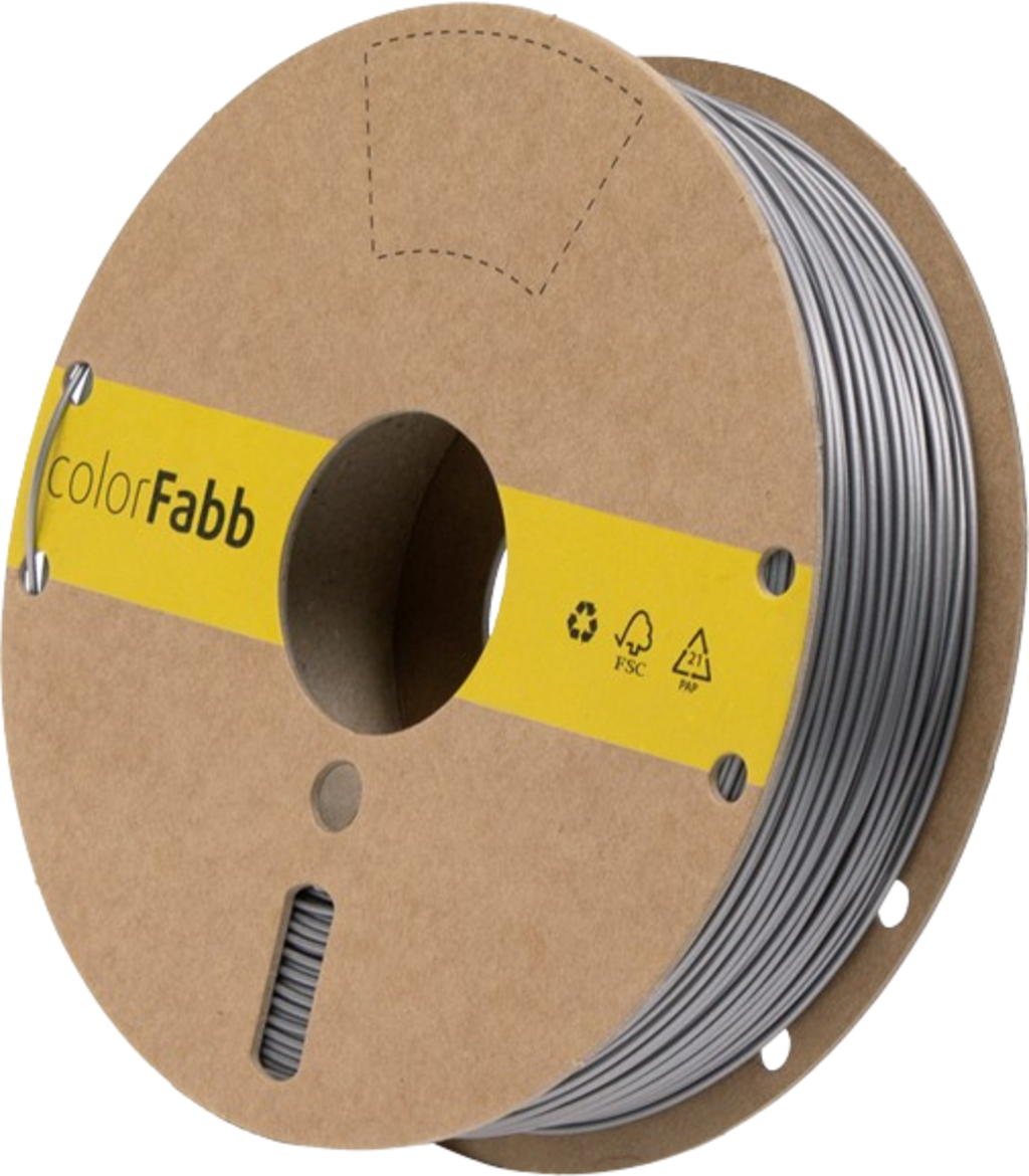 colorFabb PLA HP Filament 750g, Silver