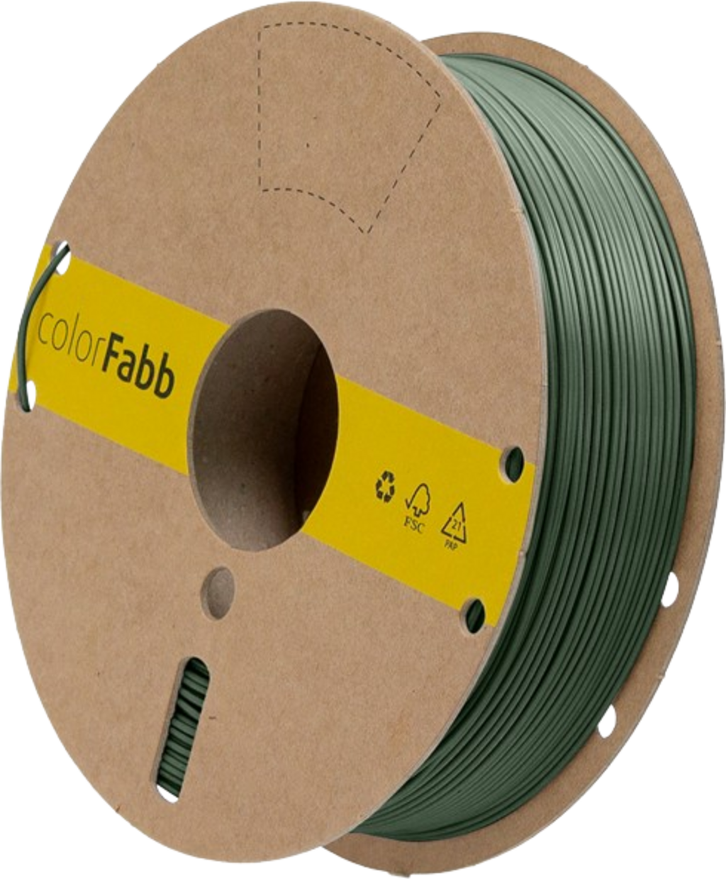colorFabb LW-PLA-HT Filament 750g, Olive