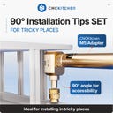 Suporturi de topire la 90° pentru inserții filetate M4-M8