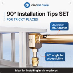 Suporturi de topire la 90° pentru inserții filetate M4-M8