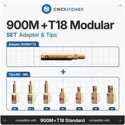 CNC Kitchen Loddespisser + 900M & T18 adapter
