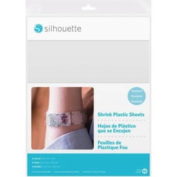 Silhouette Shrink Plastic Sheets - 21.5 cm x 28 cm - Clear