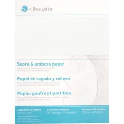Silhouette Score & Emboss Paper - 21,6 cm x 27,9 cm
