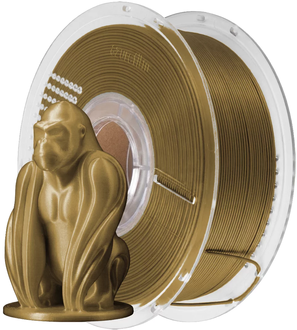 AzureFilm PLA Filament 1kg, Gold
