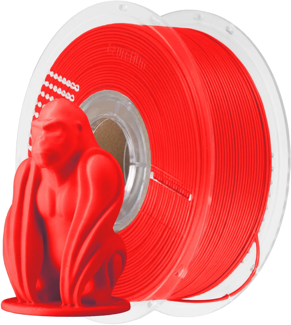 AzureFilm PLA Filament 1kg, Neon Red
