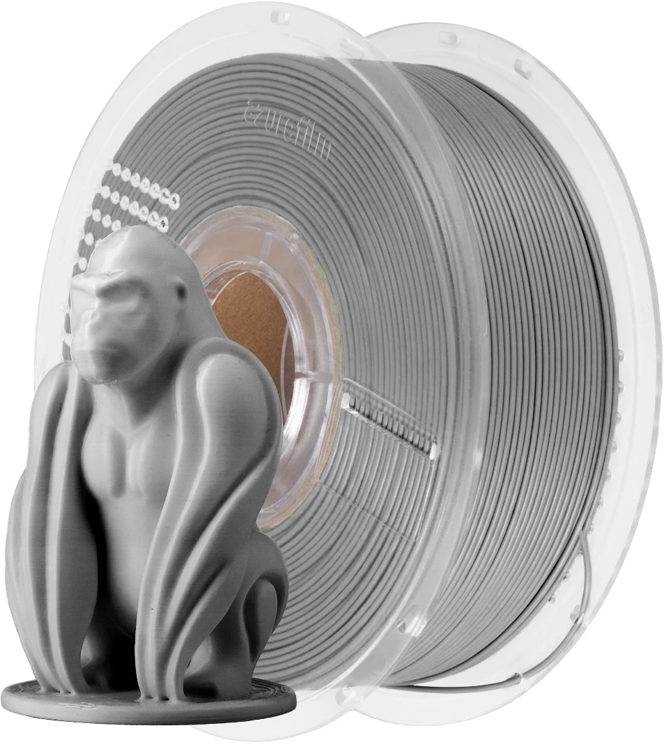 AzureFilm PLA Filament 1kg, Silver