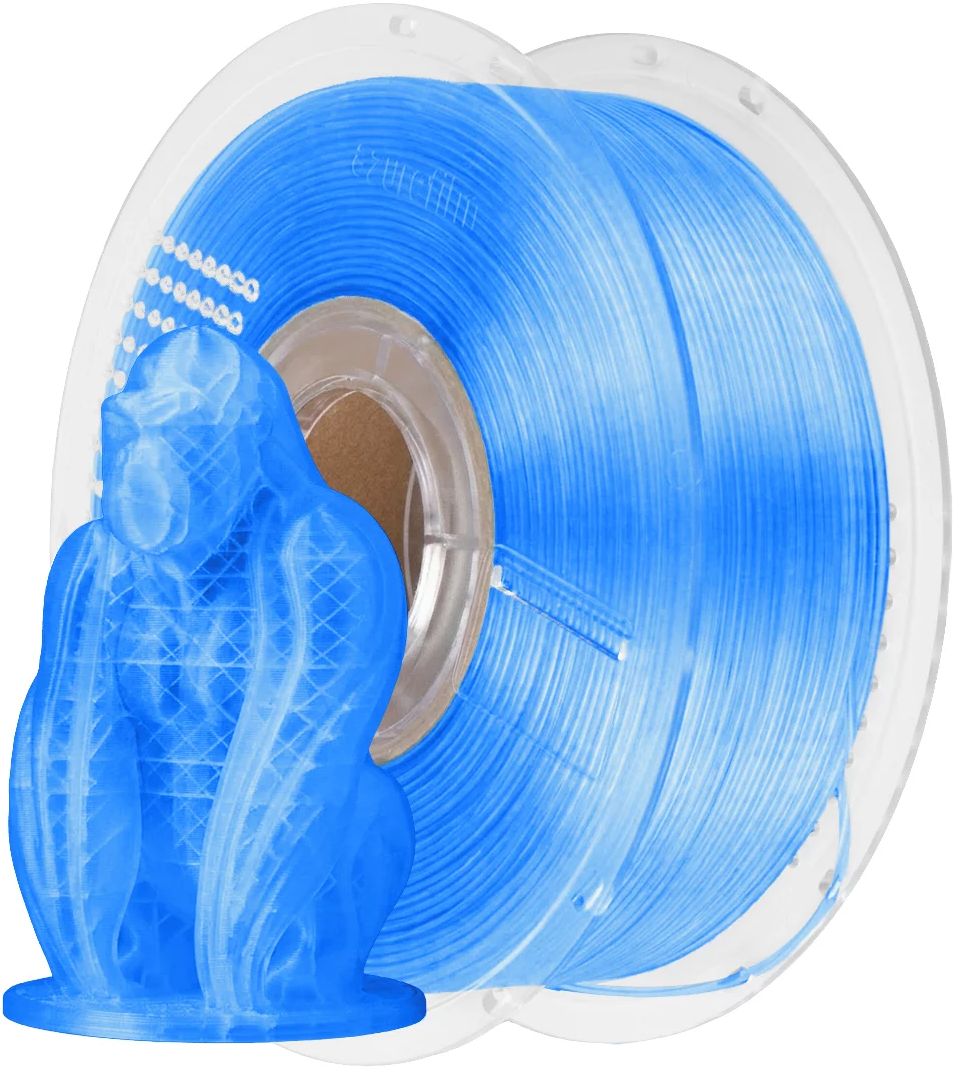 AzureFilm PLA Filament 1kg, Blue Transparent
