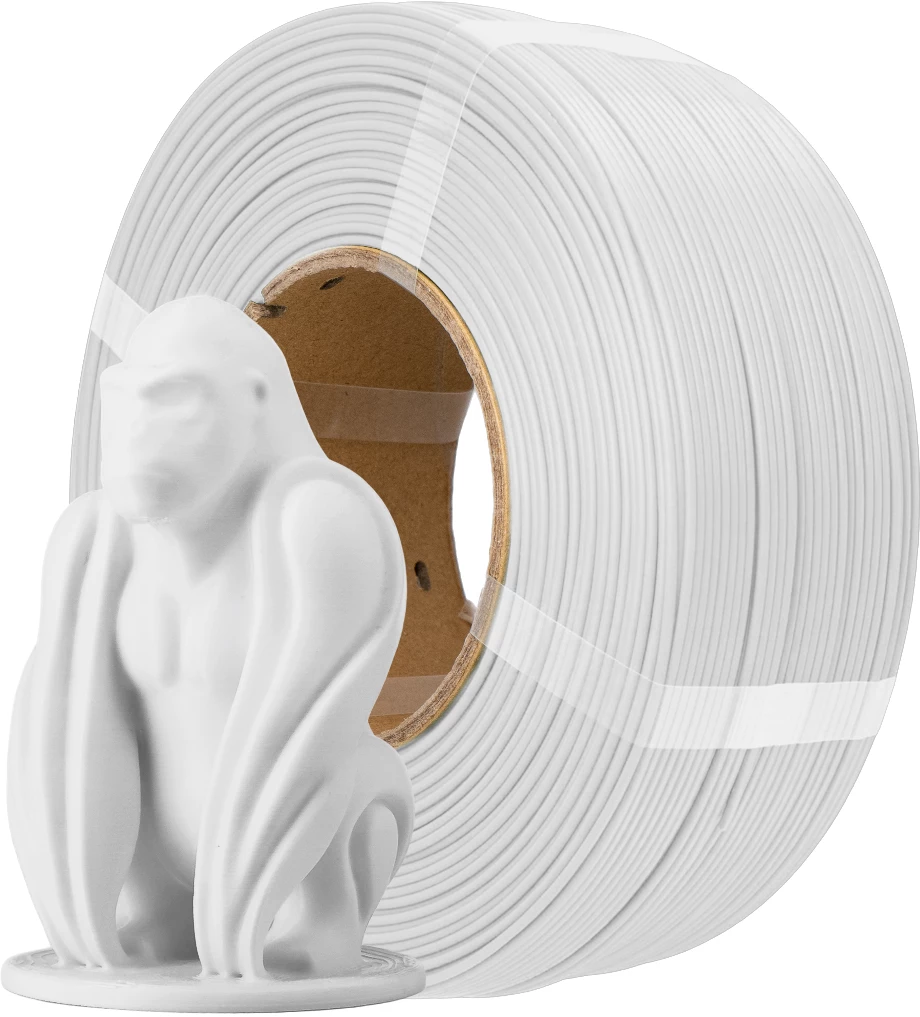AzureFilm PLA Matte HS Refill Filament (spool-free) 1kg, White