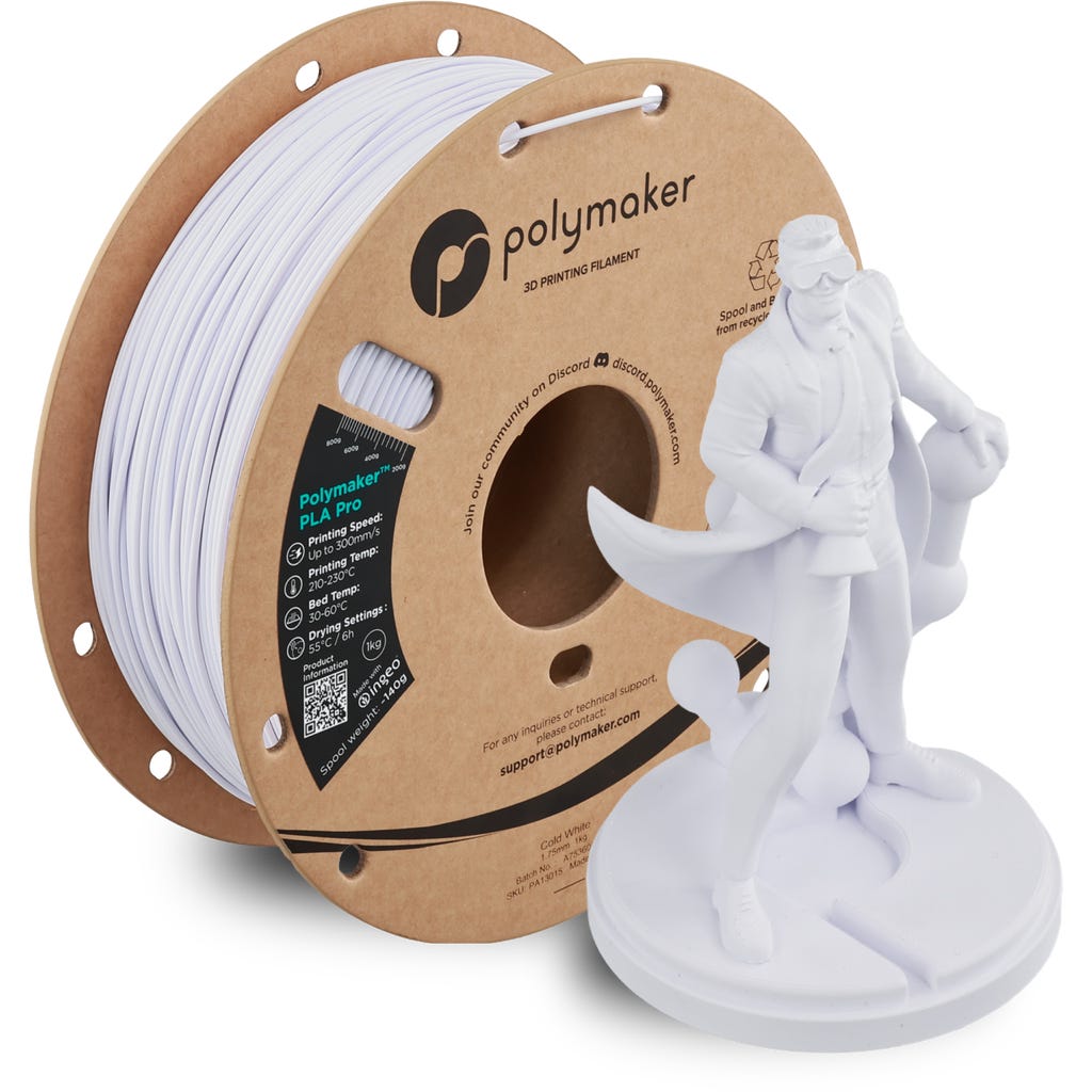 Polymaker PLA Pro Cold White - 3DJake International