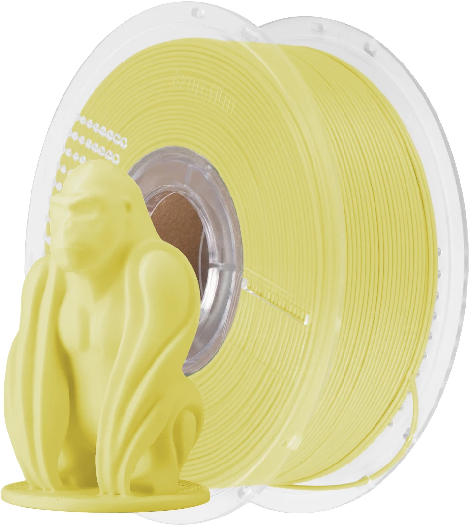 AzureFilm PLA Filament 1kg, Banana Yellow Pastel