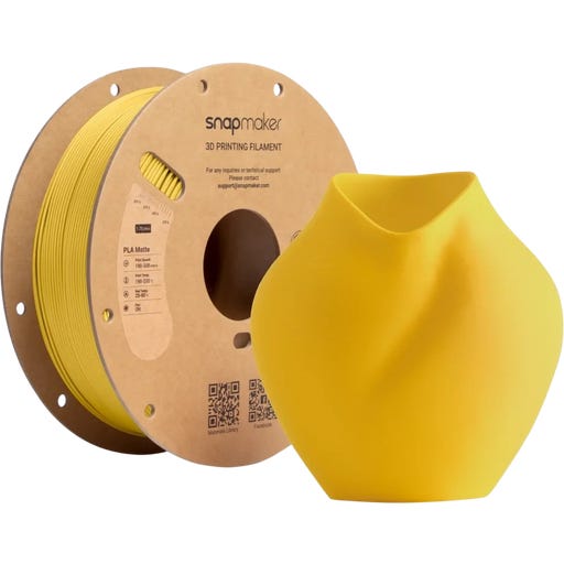 n ブッシュスマート Snapmaker Matte PLA Sunburst Yellow (RFID) - 3DJake International