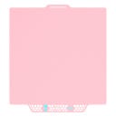 BIQU Panda Build Plate CryoGrip Pro Glacier - Bambu Lab X1/X2D/P1/P2/A1 - pink