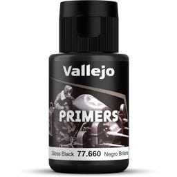 Vallejo Metal Color Gloss Black Primer - 32 ml
