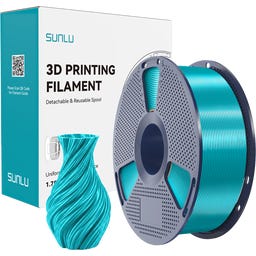 SUNLU Silk PLA+ 2.0 Glossy Lake Cyan