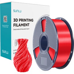 SUNLU Silk PLA+ 2.0 Luxury Bright Red