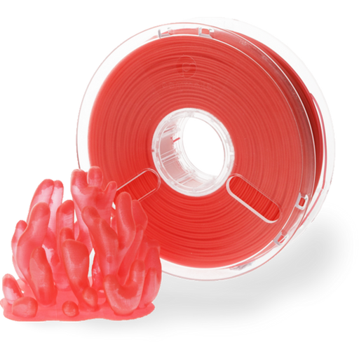 Polymaker PolyPlus PLA läpinäkyvä punainen