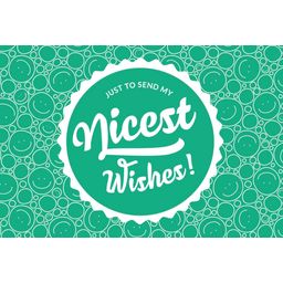 3DJAKE Grußkarte "Nicest Wishes!"