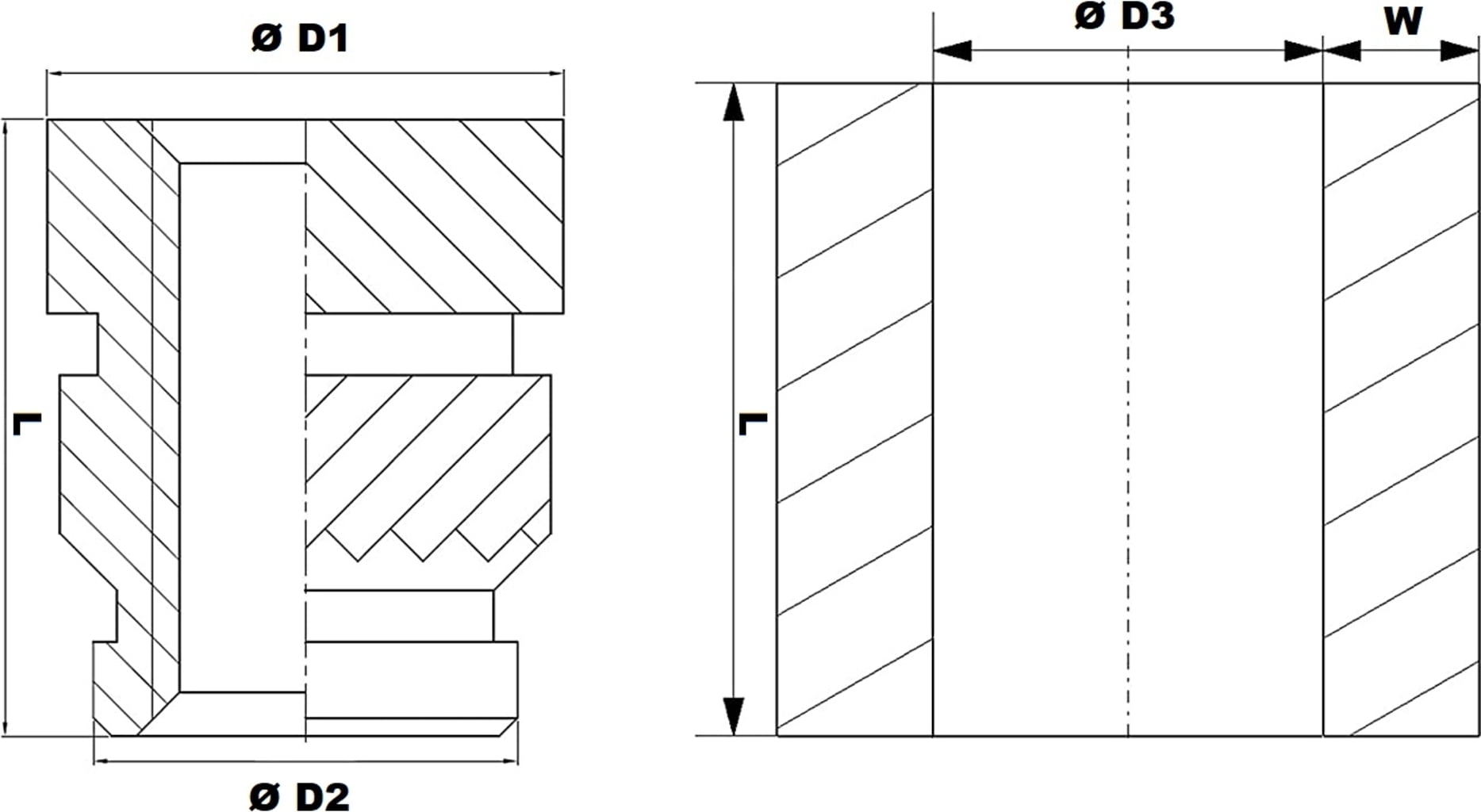 3DJAKE Threaded Inserts (50-piece set)
