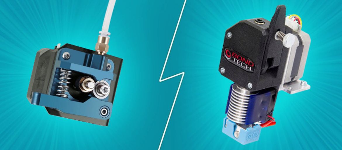 Direct-Extruder vs. Bowden-Extruder