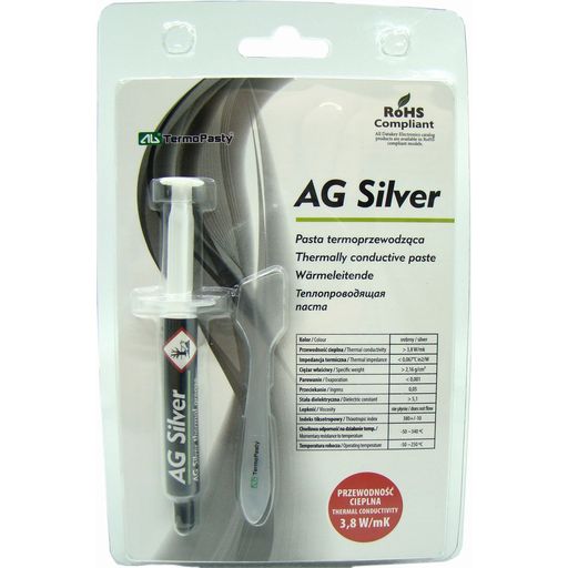 Termopasty AG Silver termalna pasta - 3 g - štrcaljka