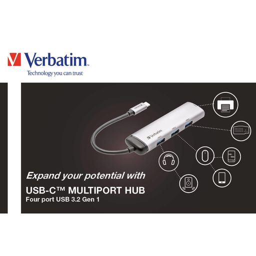 Verbatim USB-C Multiport-Hub - 1 kom