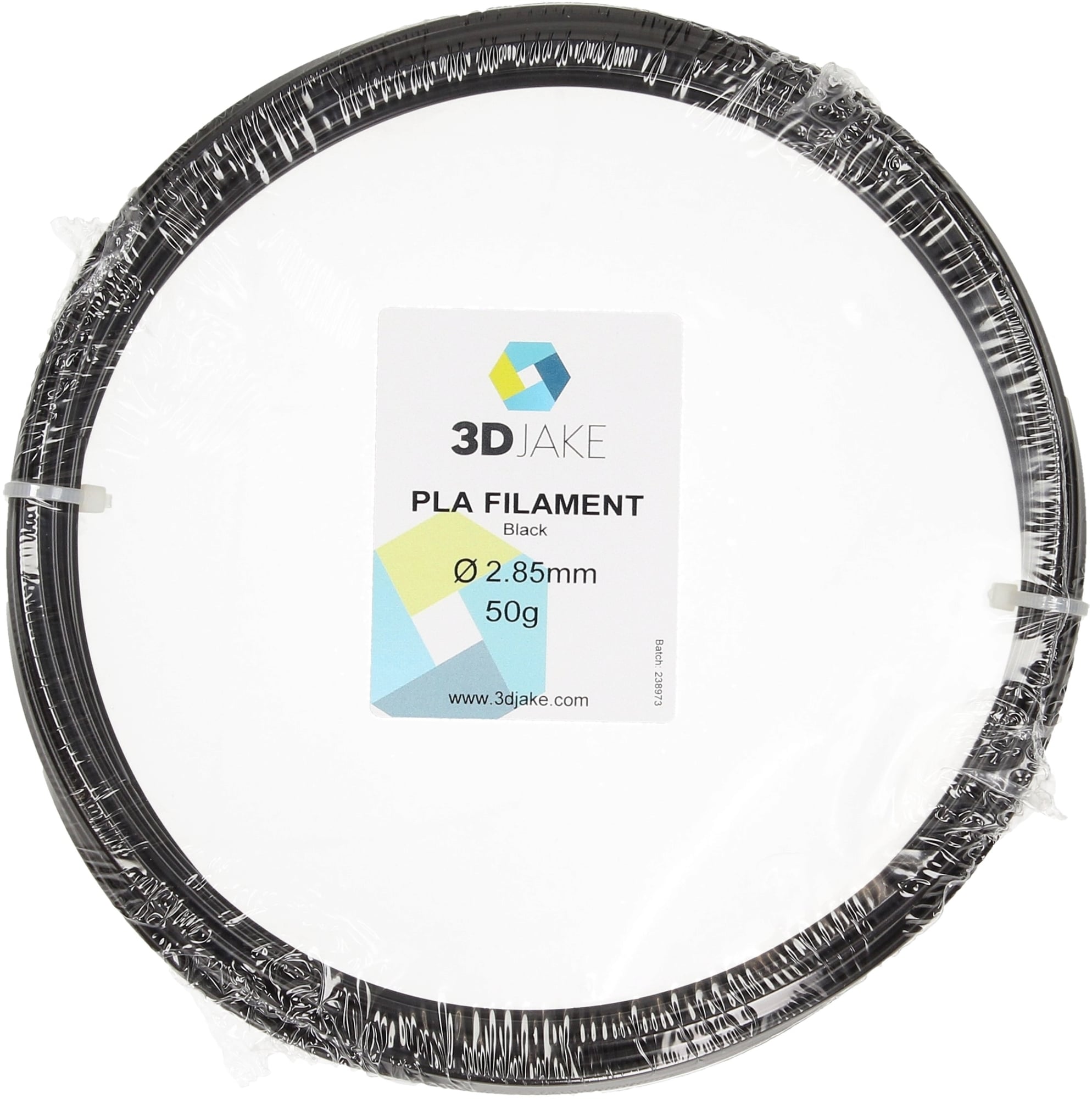 3DJAKE ecoPLA Black - Sample 50g