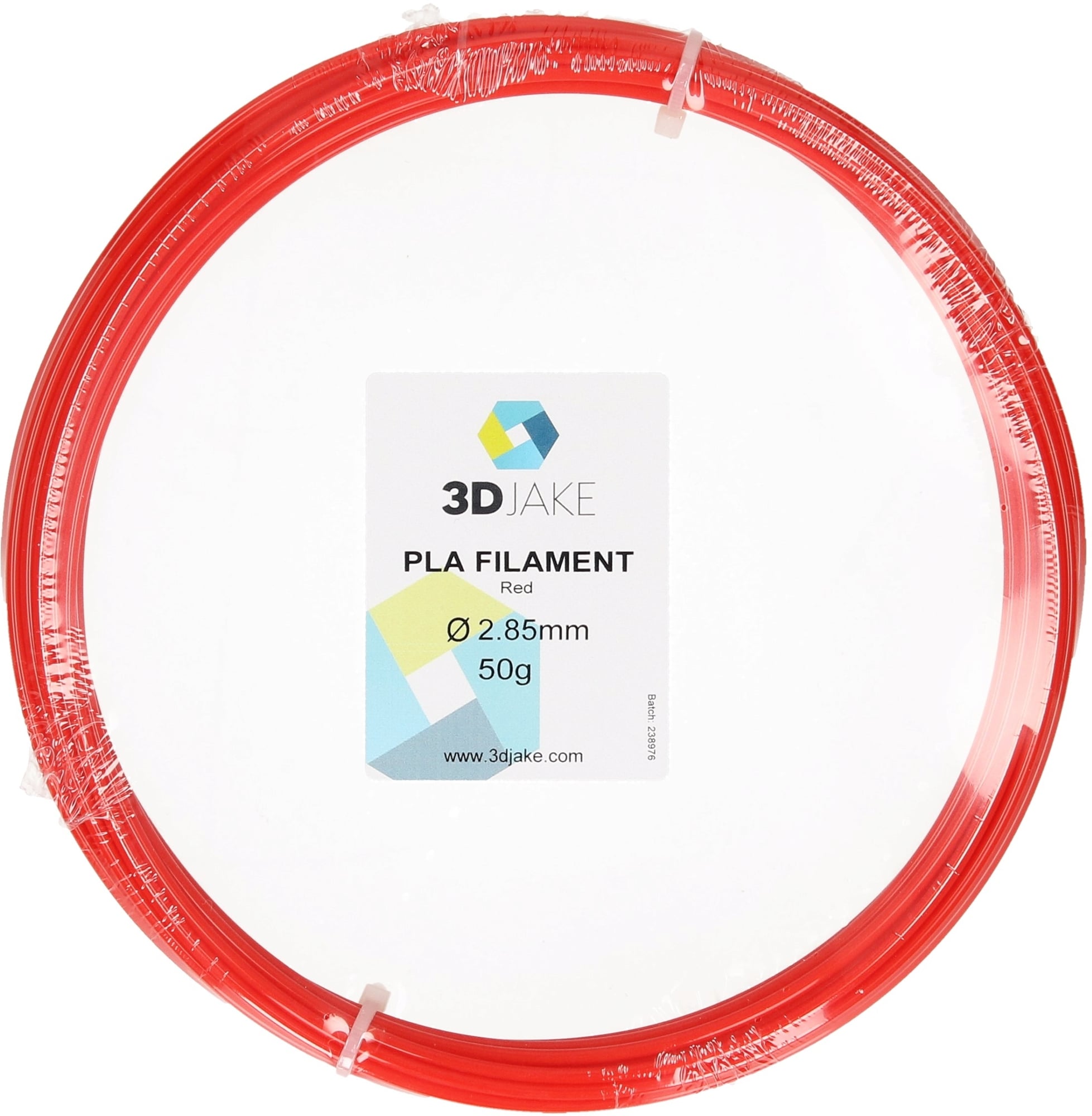 3DJAKE PLA Red - Muster 50g