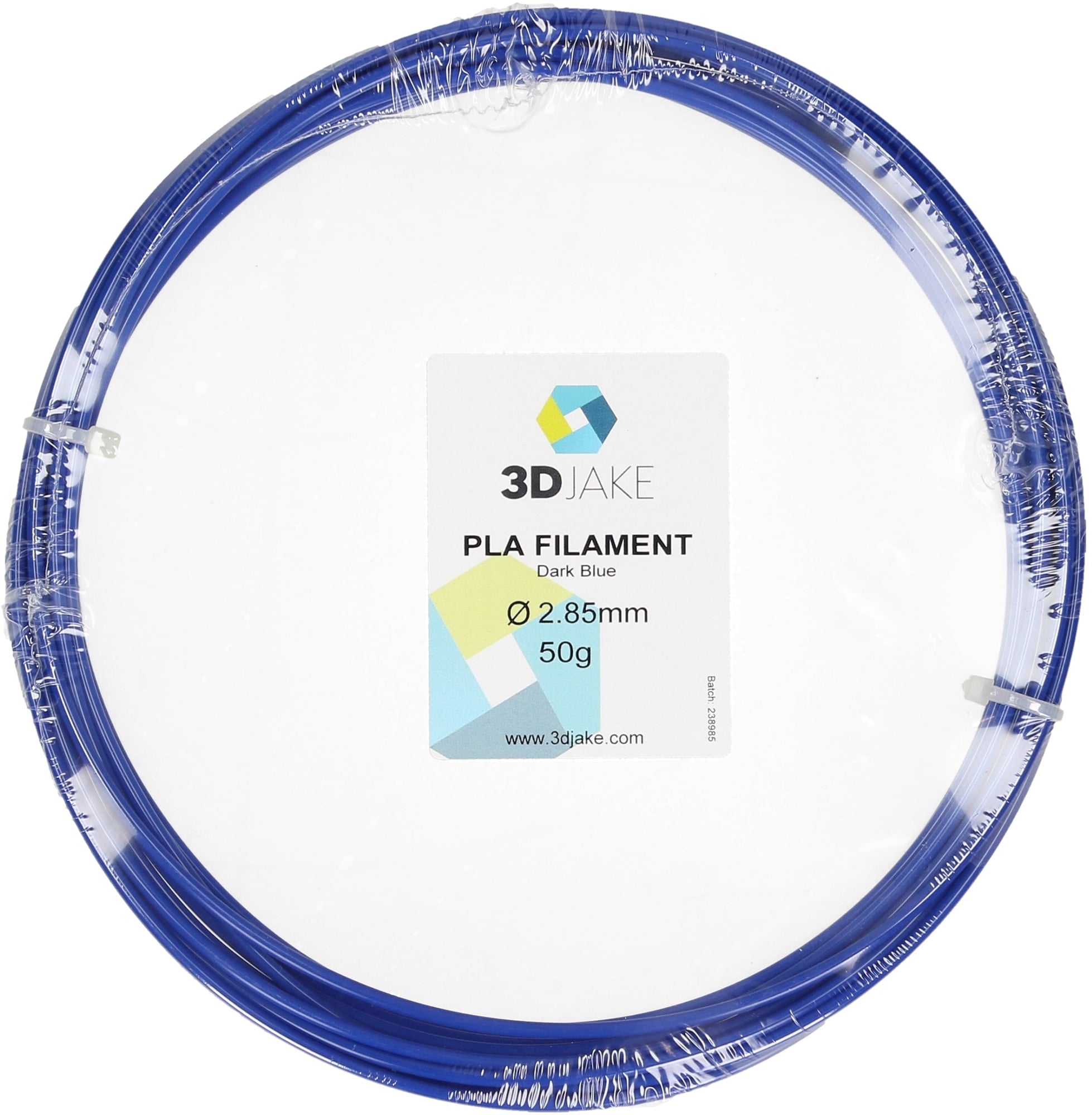 3DJAKE PLA Dark Blue - Vzorek 50g