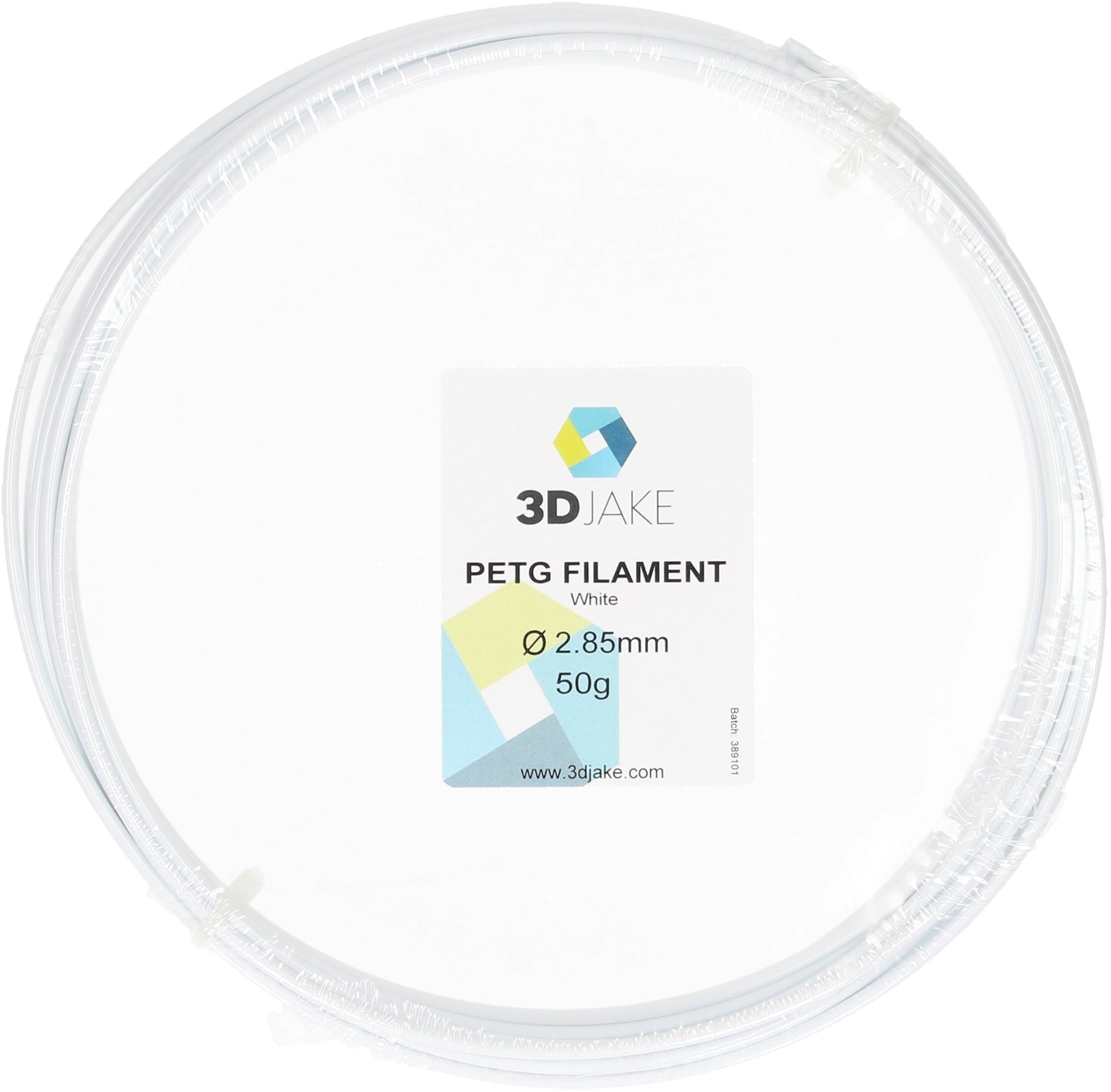 3DJAKE PETG White - Sample 50g