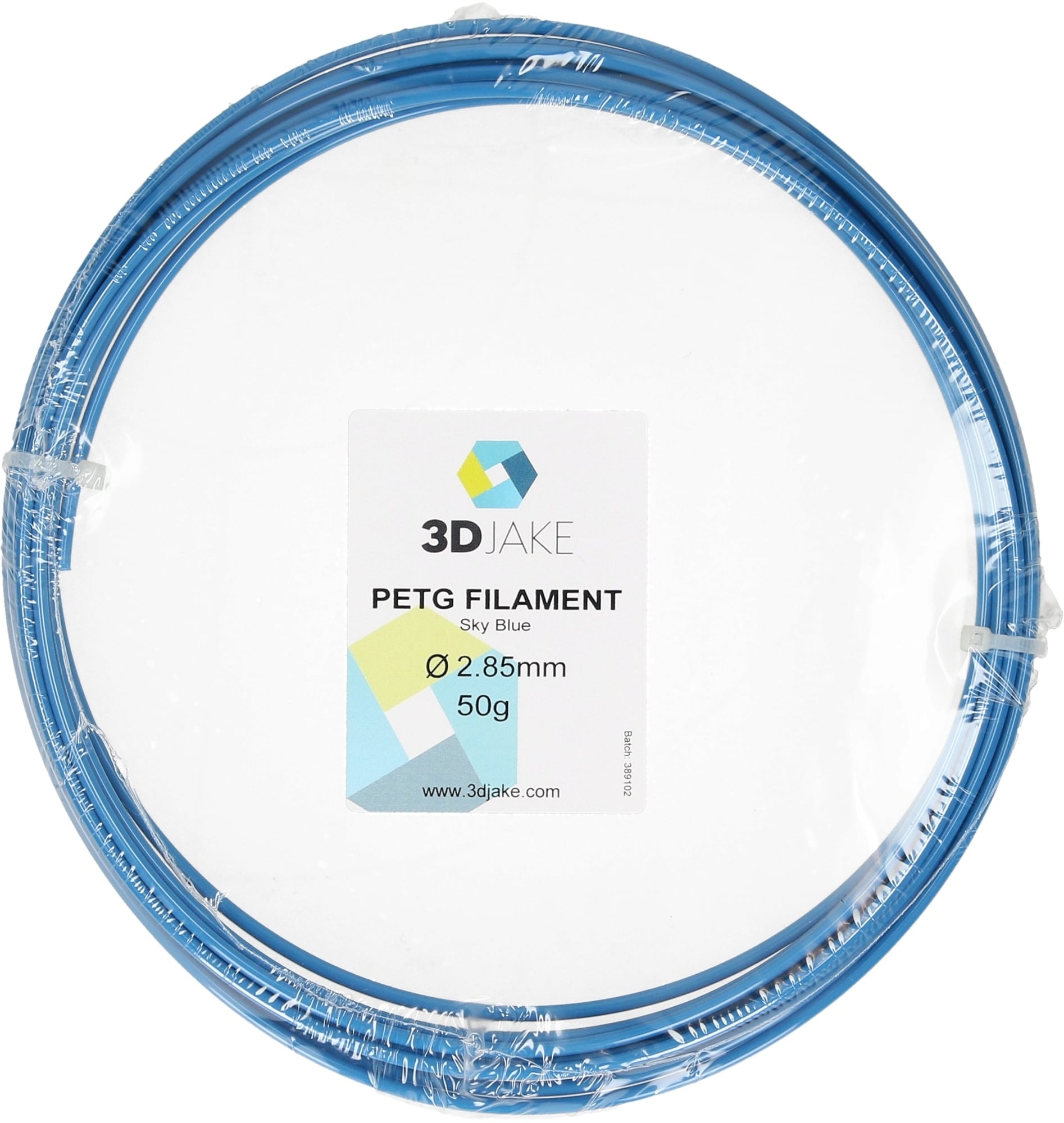 3DJAKE PETG Sky Blue - Muster 50g