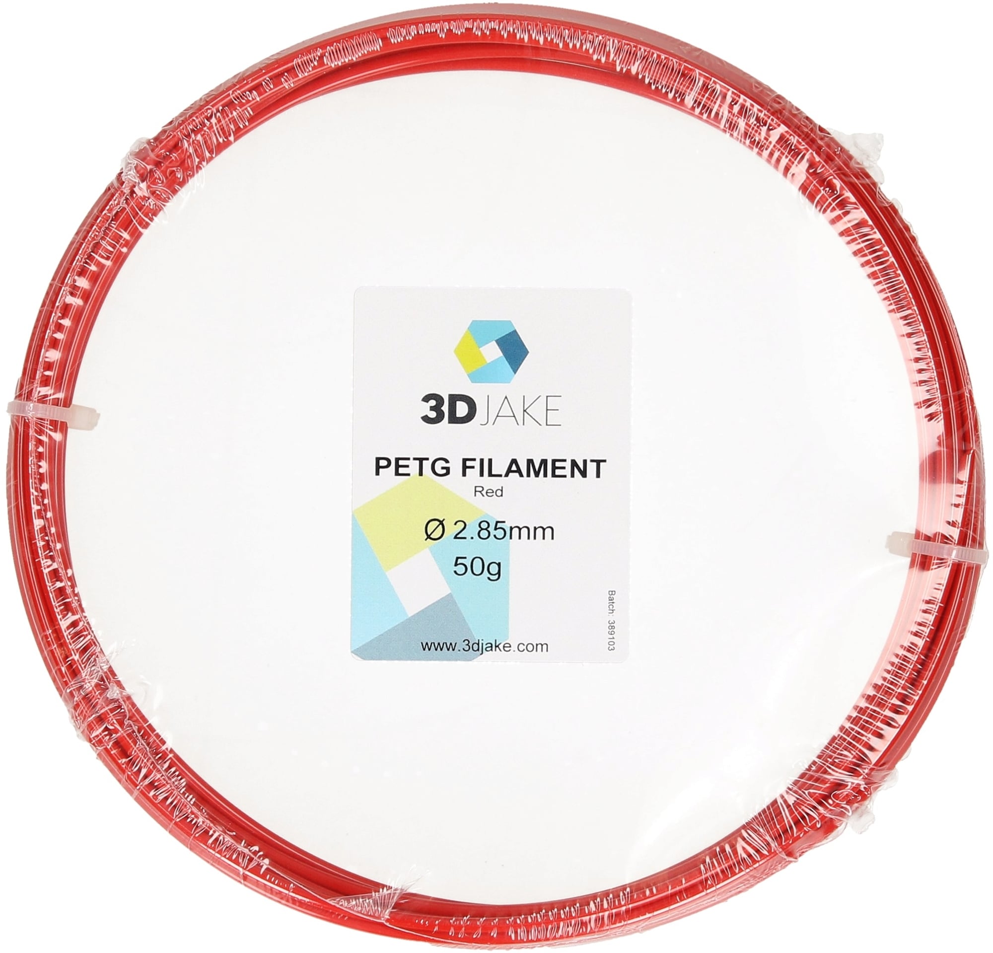 3DJAKE PETG Red - Sample 50g