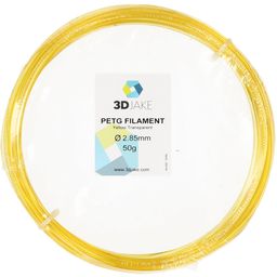 3DJAKE PETG Transparant geel - Sample 50g