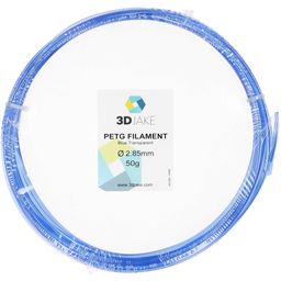 3DJAKE PETG Blue Transparent - uzorak 50g